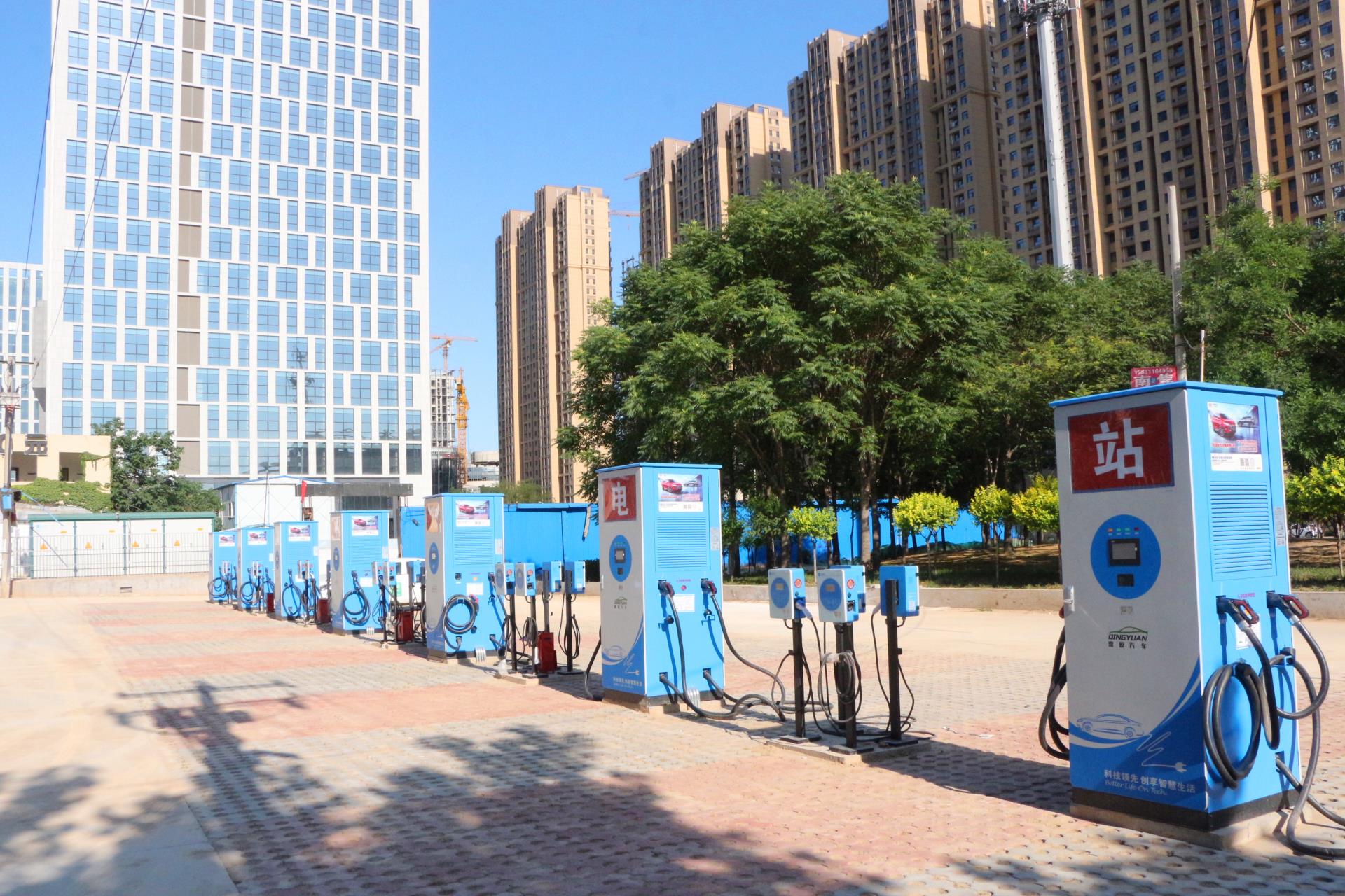 mg冰球突破电气石家庄南焦客运汽车充电站项目